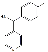 (4-fluorophenyl)(pyridin-4-yl)methanamine,,结构式