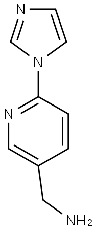 [6-(1H-imidazol-1-yl)pyridin-3-yl]methanamine Struktur