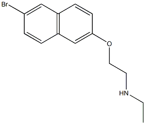 {2-[(6-bromonaphthalen-2-yl)oxy]ethyl}(ethyl)amine Structure