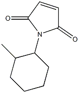 1-(2-methylcyclohexyl)-2,5-dihydro-1H-pyrrole-2,5-dione 化学構造式