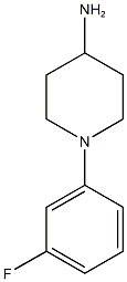 1-(3-fluorophenyl)piperidin-4-amine 结构式