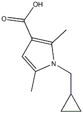 1-(cyclopropylmethyl)-2,5-dimethyl-1H-pyrrole-3-carboxylic acid Structure