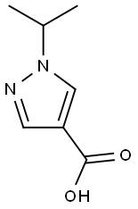 1-(propan-2-yl)-1H-pyrazole-4-carboxylic acid Struktur