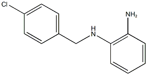 1-N-[(4-chlorophenyl)methyl]benzene-1,2-diamine 化学構造式