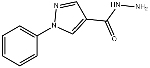 1-phenyl-1H-pyrazole-4-carbohydrazide 化学構造式