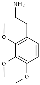 2-(2,3,4-trimethoxyphenyl)ethan-1-amine,,结构式