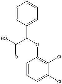 2-(2,3-dichlorophenoxy)-2-phenylacetic acid 化学構造式