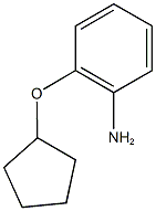 2-(cyclopentyloxy)aniline 化学構造式