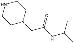 2-(piperazin-1-yl)-N-(propan-2-yl)acetamide Struktur