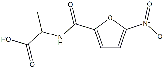 2-[(5-nitrofuran-2-yl)formamido]propanoic acid,,结构式