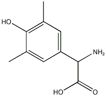 2-amino-2-(4-hydroxy-3,5-dimethylphenyl)acetic acid,,结构式