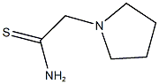 2-pyrrolidin-1-ylethanethioamide 结构式