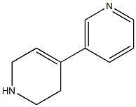 3-(1,2,3,6-tetrahydropyridin-4-yl)pyridine,,结构式
