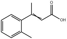 3-(2-methylphenyl)but-2-enoic acid Structure