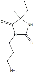 3-(3-aminopropyl)-5-ethyl-5-methylimidazolidine-2,4-dione Structure