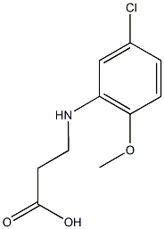 3-[(5-chloro-2-methoxyphenyl)amino]propanoic acid