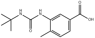 3-[(tert-butylcarbamoyl)amino]-4-methylbenzoic acid Struktur