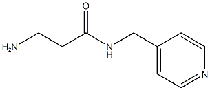 3-amino-N-(pyridin-4-ylmethyl)propanamide Structure