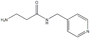 3-amino-N-(pyridin-4-ylmethyl)propanamide 结构式