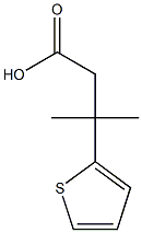3-methyl-3-(thiophen-2-yl)butanoic acid Struktur