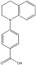 4-(1,2,3,4-tetrahydroquinolin-1-yl)benzoic acid 结构式