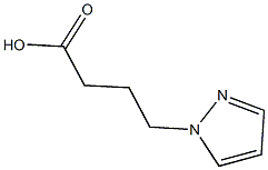 4-(1H-pyrazol-1-yl)butanoic acid 化学構造式