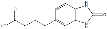 4-(2-oxo-2,3-dihydro-1H-1,3-benzodiazol-5-yl)butanoic acid 结构式