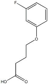 4-(3-fluorophenoxy)butanoic acid,,结构式