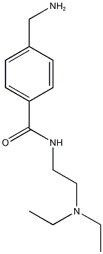 4-(aminomethyl)-N-[2-(diethylamino)ethyl]benzamide 结构式