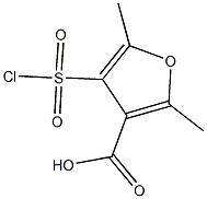 4-(chlorosulfonyl)-2,5-dimethylfuran-3-carboxylic acid Structure