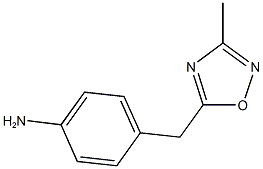 4-[(3-methyl-1,2,4-oxadiazol-5-yl)methyl]aniline Struktur