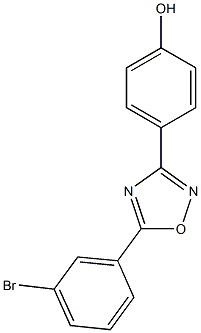 4-[5-(3-bromophenyl)-1,2,4-oxadiazol-3-yl]phenol Structure