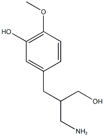 5-[2-(aminomethyl)-3-hydroxypropyl]-2-methoxyphenol Structure