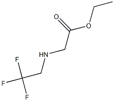 ethyl 2-[(2,2,2-trifluoroethyl)amino]acetate,,结构式
