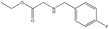 ethyl 2-{[(4-fluorophenyl)methyl]amino}acetate Struktur