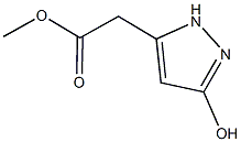 methyl 2-(3-hydroxy-1H-pyrazol-5-yl)acetate,,结构式