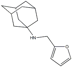 N-(furan-2-ylmethyl)adamantan-1-amine,,结构式