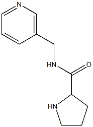 N-(pyridin-3-ylmethyl)pyrrolidine-2-carboxamide, 1132659-16-5, 结构式