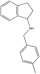 N-[(4-methylphenyl)methyl]-2,3-dihydro-1H-inden-1-amine 化学構造式