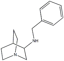 N-benzyl-1-azabicyclo[2.2.2]octan-3-amine Struktur