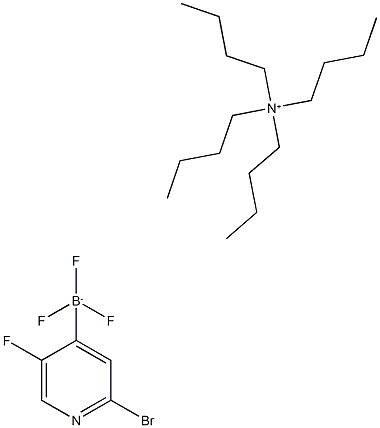 Tetrabutylammonium(2-bromo-5-fluoropyridine-4-yl)trifluroborate Structure