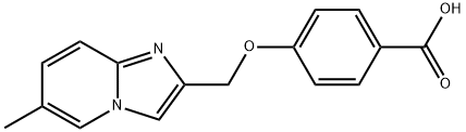 4-[(6-METHYLIMIDAZO[1,2-A]PYRIDIN-2-YL)METHOXY]BENZOIC ACID,929975-01-9,结构式