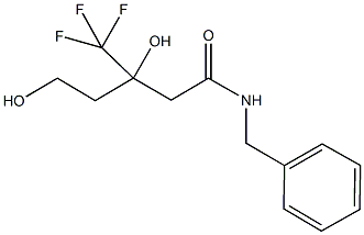 N-BENZYL-3,5-DIHYDROXY-3-(TRIFLUOROMETHYL)PENTANAMIDE Structure