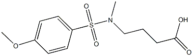 4-[[(4-METHOXYPHENYL)SULFONYL](METHYL)AMINO]BUTANOIC ACID Structure