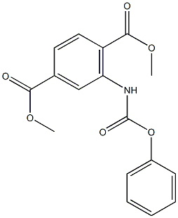 DIMETHYL 2-[(PHENOXYCARBONYL)AMINO]TEREPHTHALATE 结构式