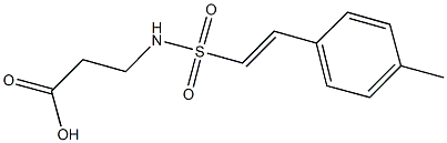 3-({[2-(4-METHYLPHENYL)VINYL]SULFONYL}AMINO)PROPANOIC ACID|