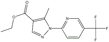 ETHYL 5-METHYL-1-[5-(TRIFLUOROMETHYL)PYRIDIN-2-YL]-1H-PYRAZOLE-4-CARBOXYLATE Structure