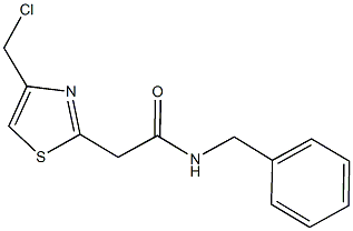 N-BENZYL-2-[4-(CHLOROMETHYL)-1,3-THIAZOL-2-YL]ACETAMIDE Structure