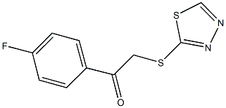 1-(4-FLUOROPHENYL)-2-(1,3,4-THIADIAZOL-2-YLTHIO)ETHANONE Struktur