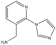 2-(1H-IMIDAZOL-1-YL)PYRIDIN-3-YL]METHYLAMINE Structure